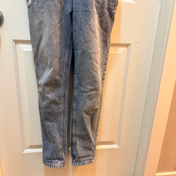 ZARA TRF Distressed Denim Overalls Boyfriend Fit Baggy 90s Y2K Vintage Wash M - Picture 14 of 15